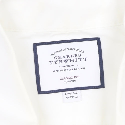 Charles Tyrwhitt Men's White Classic Dress Shirt