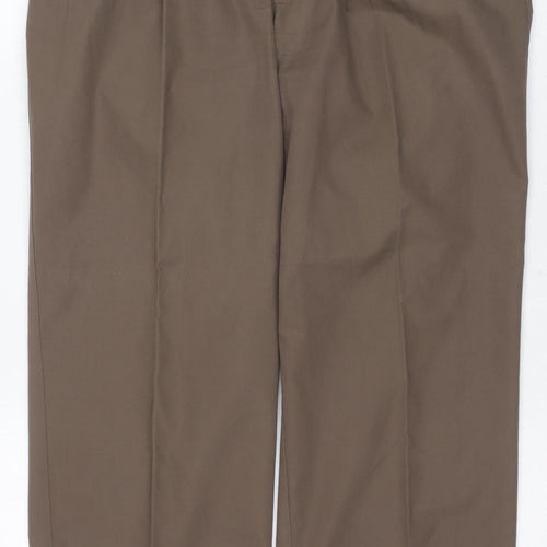 Rohan Women's Brown Travel Trousers Size 34 Straight Fit