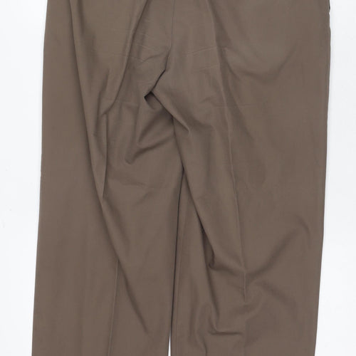 Rohan Women's Brown Travel Trousers Size 34 Straight Fit
