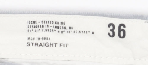 Marks and Spencer Men's Grey Chino Trousers 36