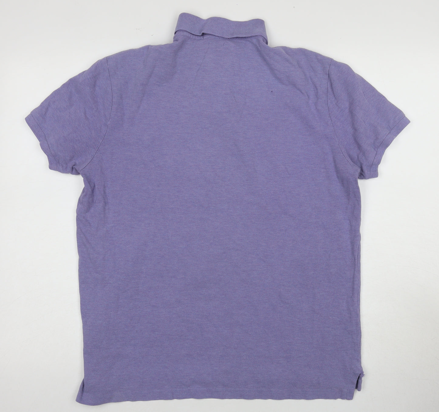 Ralph Lauren Men's Purple Polo, Large, Slim Fit, Logo Accent