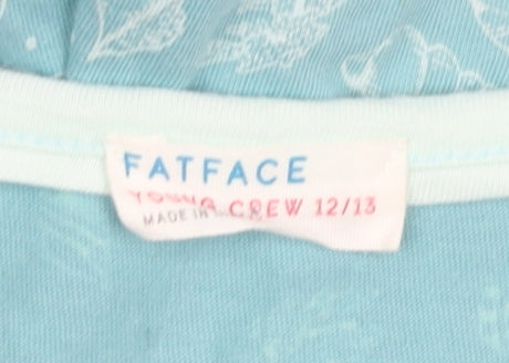 FatFace Girls Blue Floral Sleeveless Playsuit, 12 Years