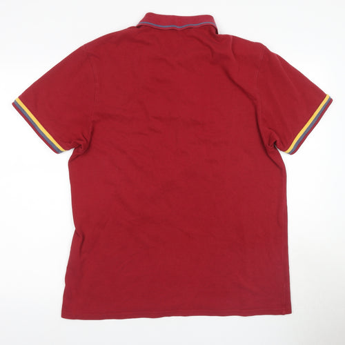 Marks and Spencer Red Men's Medium Polo Shirt