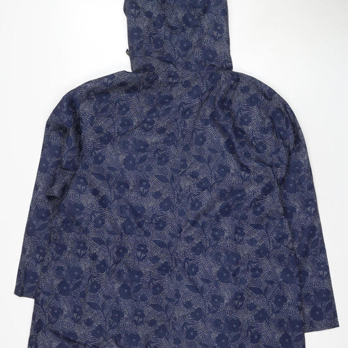 Bonmarché Women's Blue Floral Hooded Jacket Size 20
