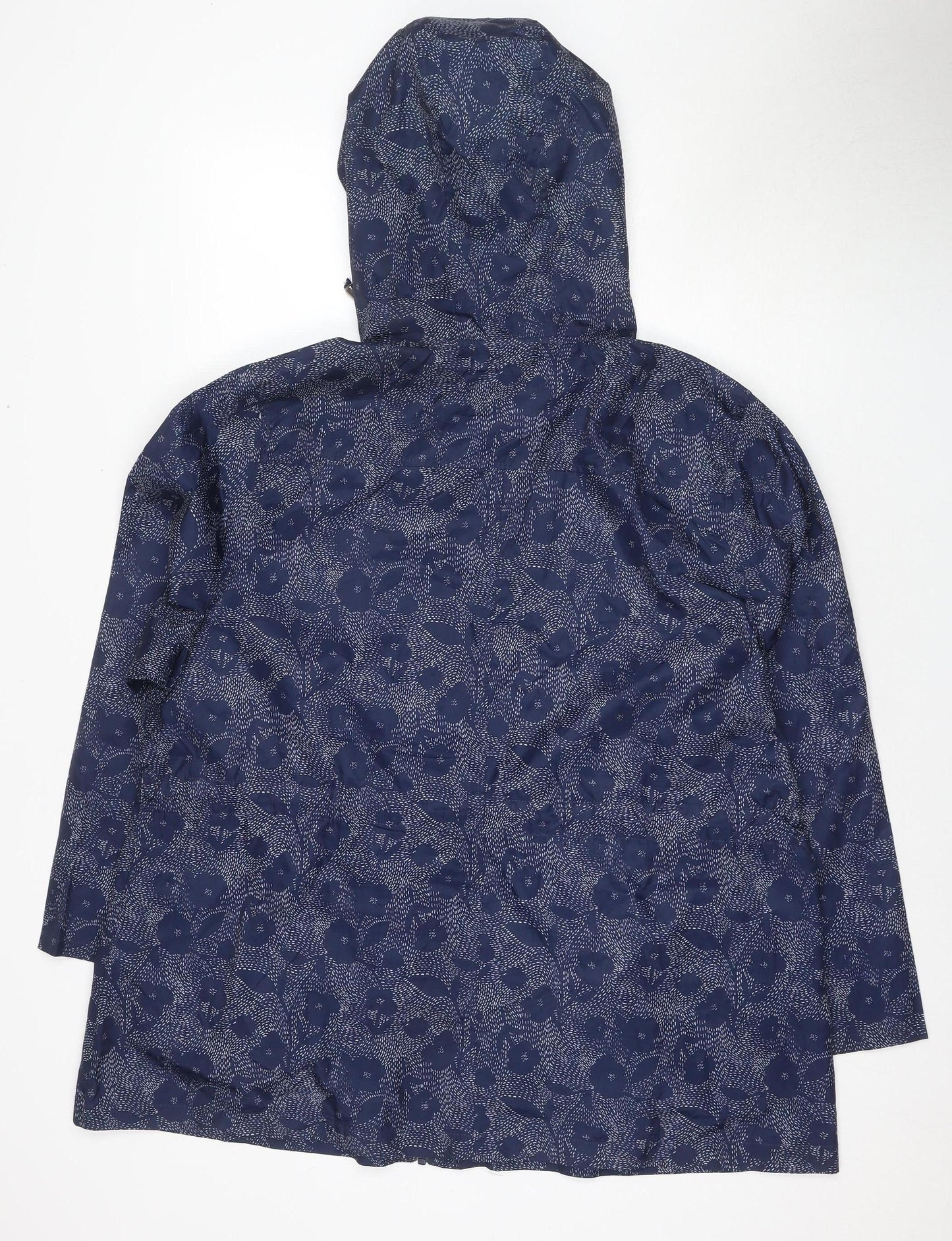 Bonmarché Women's Blue Floral Hooded Jacket Size 20