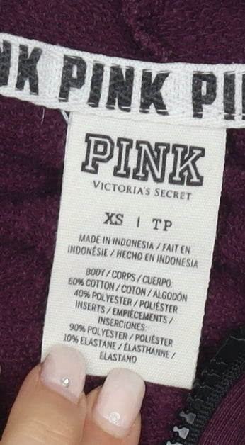 Victoria's Secret Unisex Hoodie XS Multicoloured Full Zip
