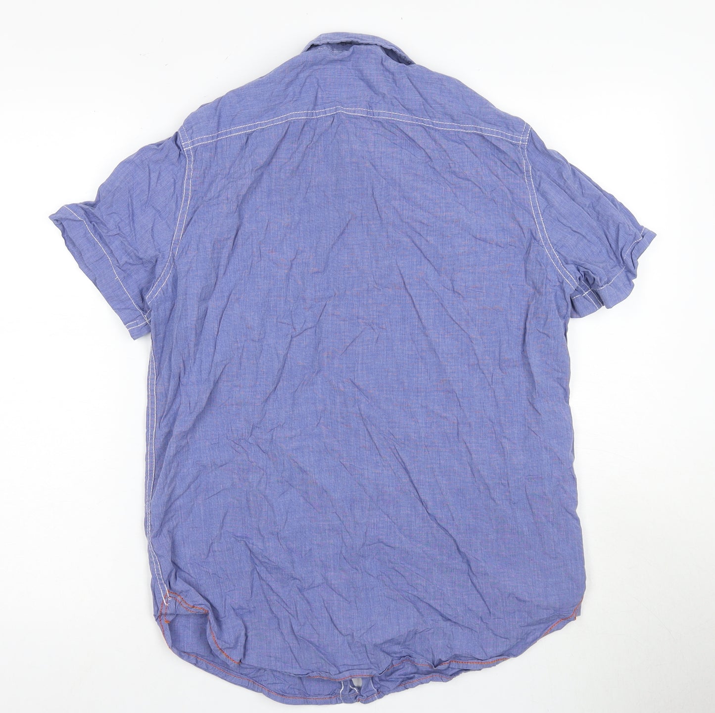 Super Genuine Goods Men's Blue L Button-Up Shirt