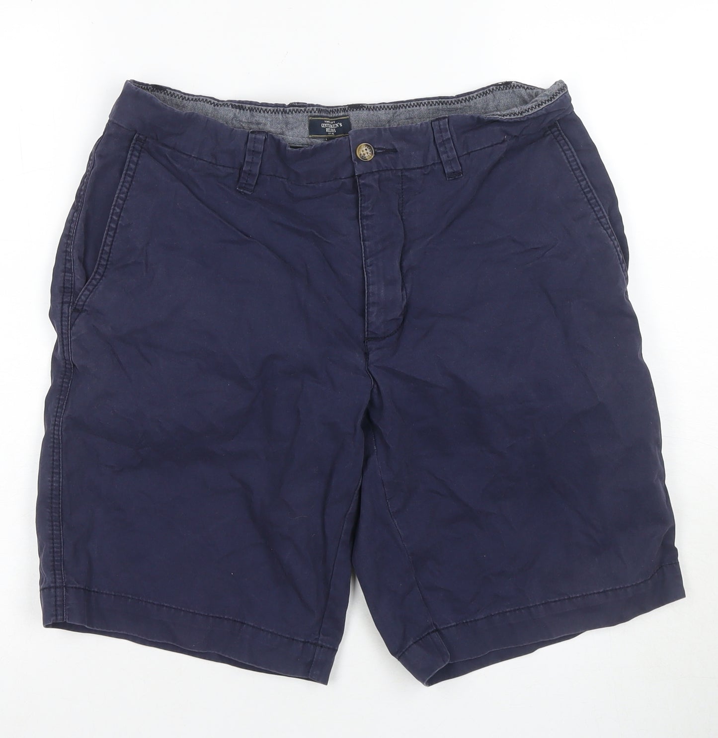 Gentlemen's Relish Men's Blue Chino Shorts, Size 32