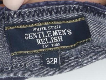 Gentlemen's Relish Men's Blue Chino Shorts, Size 32