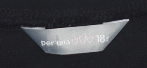 Marks and Spencer Women’s Black Skirt Size 18 Cotton