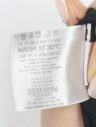 Marks and Spencer Women’s Black Skirt Size 18 Cotton