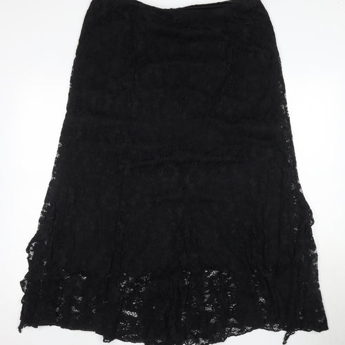 Per Una Women’s Black Long Lace Pencil Skirt Size 20