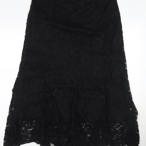 Per Una Women’s Black Long Lace Pencil Skirt Size 20