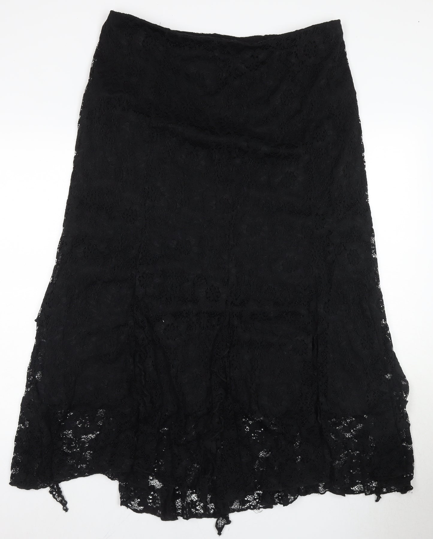 Per Una Women’s Black Long Lace Pencil Skirt Size 20