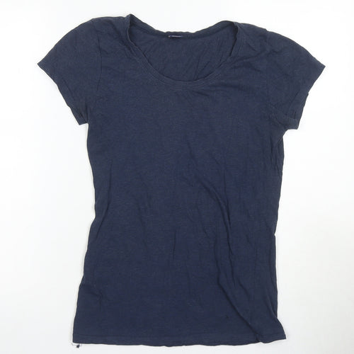 GAP Girls Blue T-Shirt, Size 14-15 Years, Basic Scoop Neck