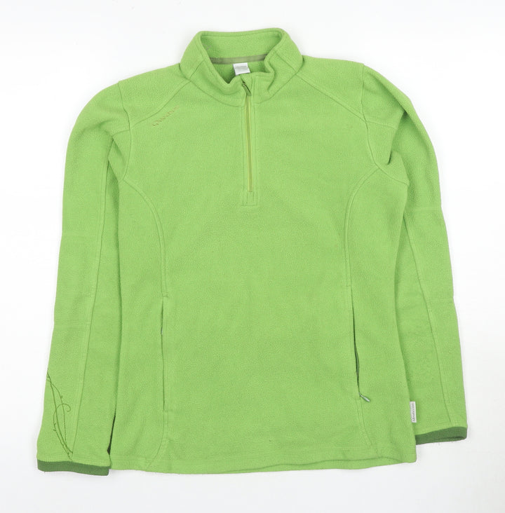 Decathlon Women's Green XS Fleece Pullover Sweatshirt