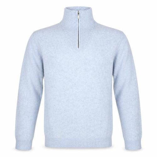 GANT Men's Blue High Neck Jumper M Knit Cotton Blend