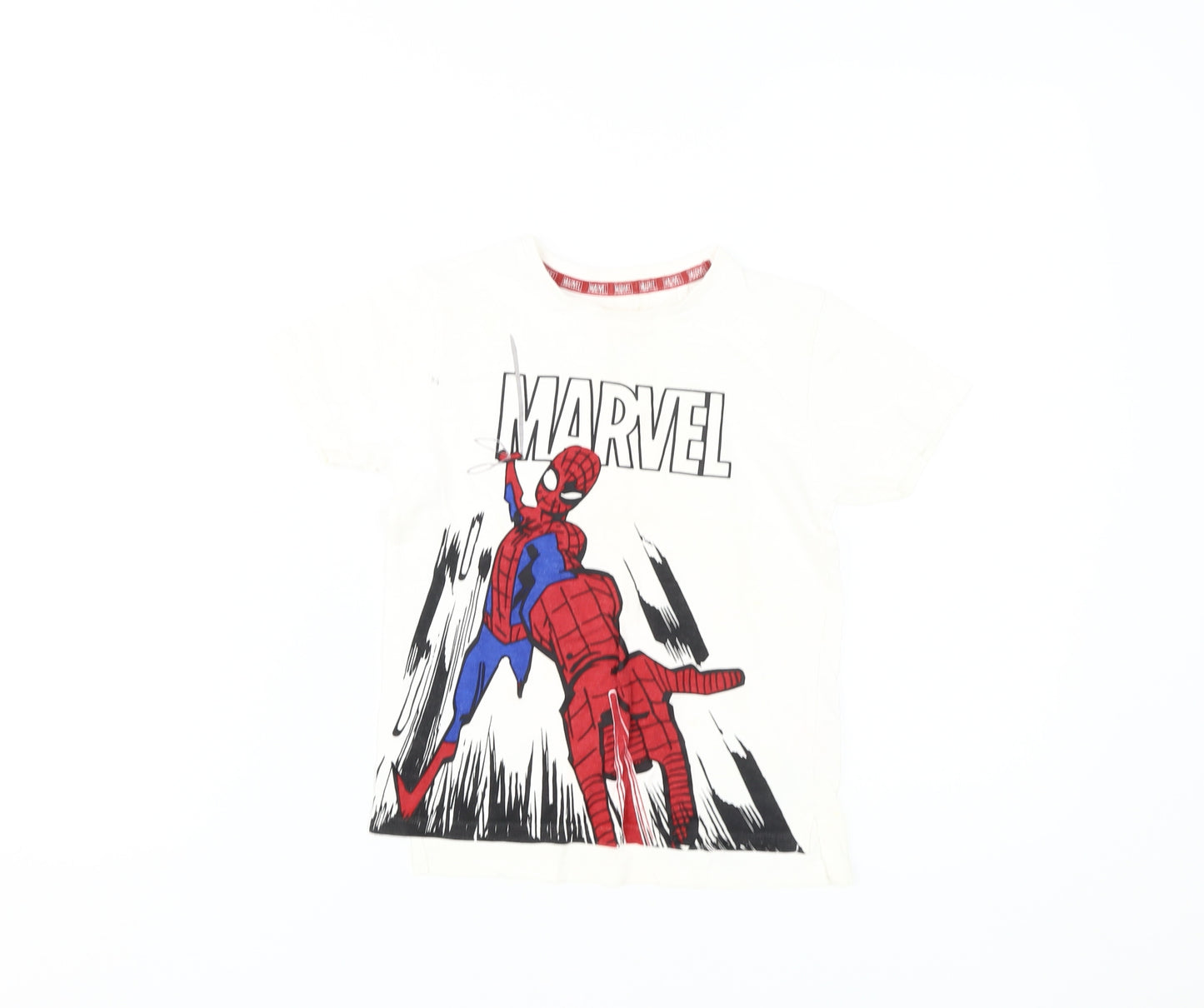 Marvel Spider-Man Boys' White Graphic T-Shirt 4-5 Years