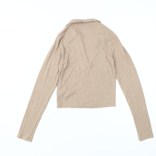 Stradivarius Beige Women's Blouse 2XS, Basic Style
