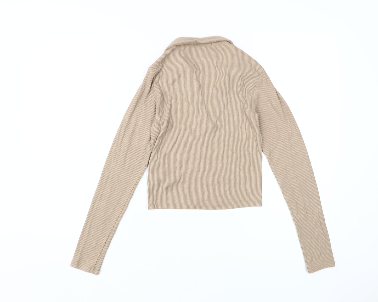 Stradivarius Beige Women's Blouse 2XS, Basic Style