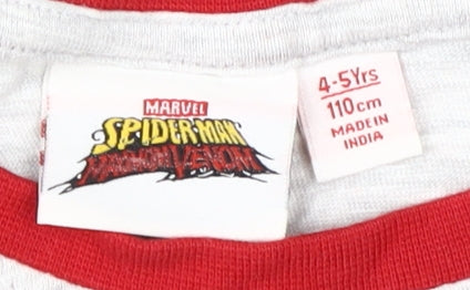 Marvel Red Spider-Man Boys T-Shirt 4-5 Years Long Sleeve
