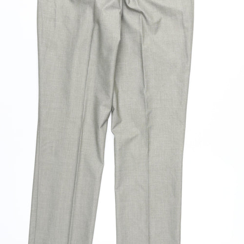 Dan John Men's Grey Dress Pants - Size L, Regular Fit
