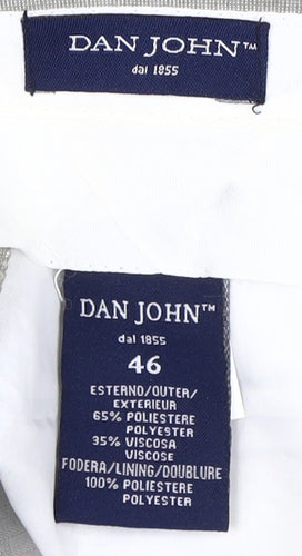 Dan John Men's Grey Dress Pants - Size L, Regular Fit