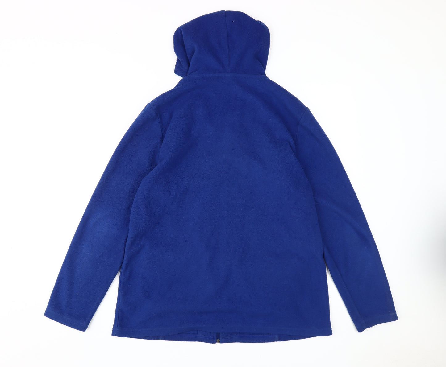 Damart Blue Fleece Hooded Jacket Women M