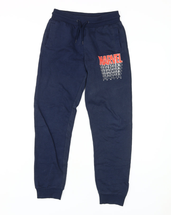 Marvel Boys Blue Jogger Trousers, 11-12 Years, Comics, Elastic Waist