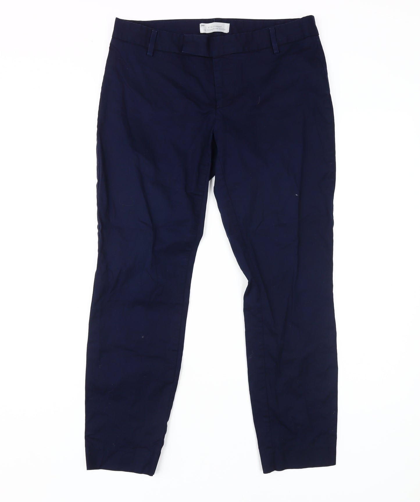 Gap Women's Blue Cropped Skinny Trousers Size 8