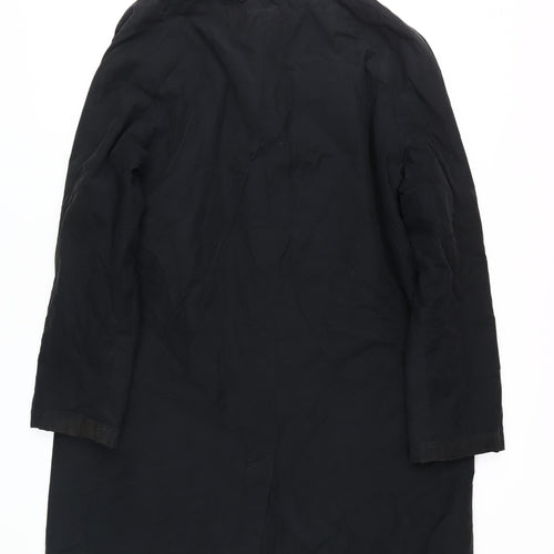 4YOU Men's Black Regular Fit Overcoat Size 40