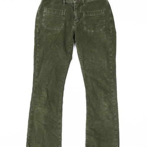 ottod'Ame Women's Green Corduroy Trousers Size 25