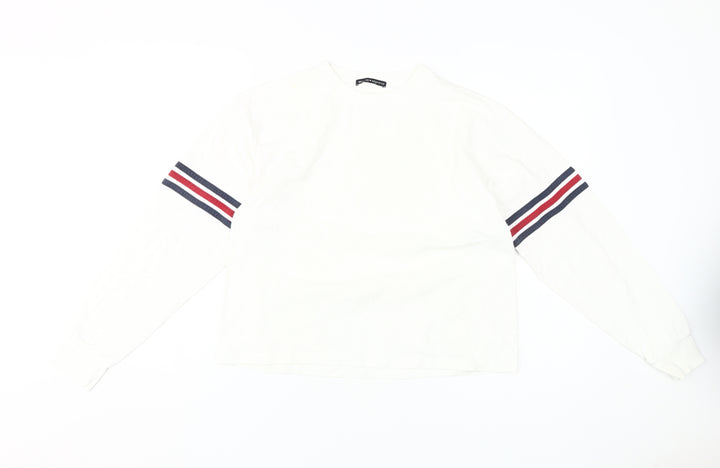 Brandy Melville Women’s White Long Sleeve T-Shirt