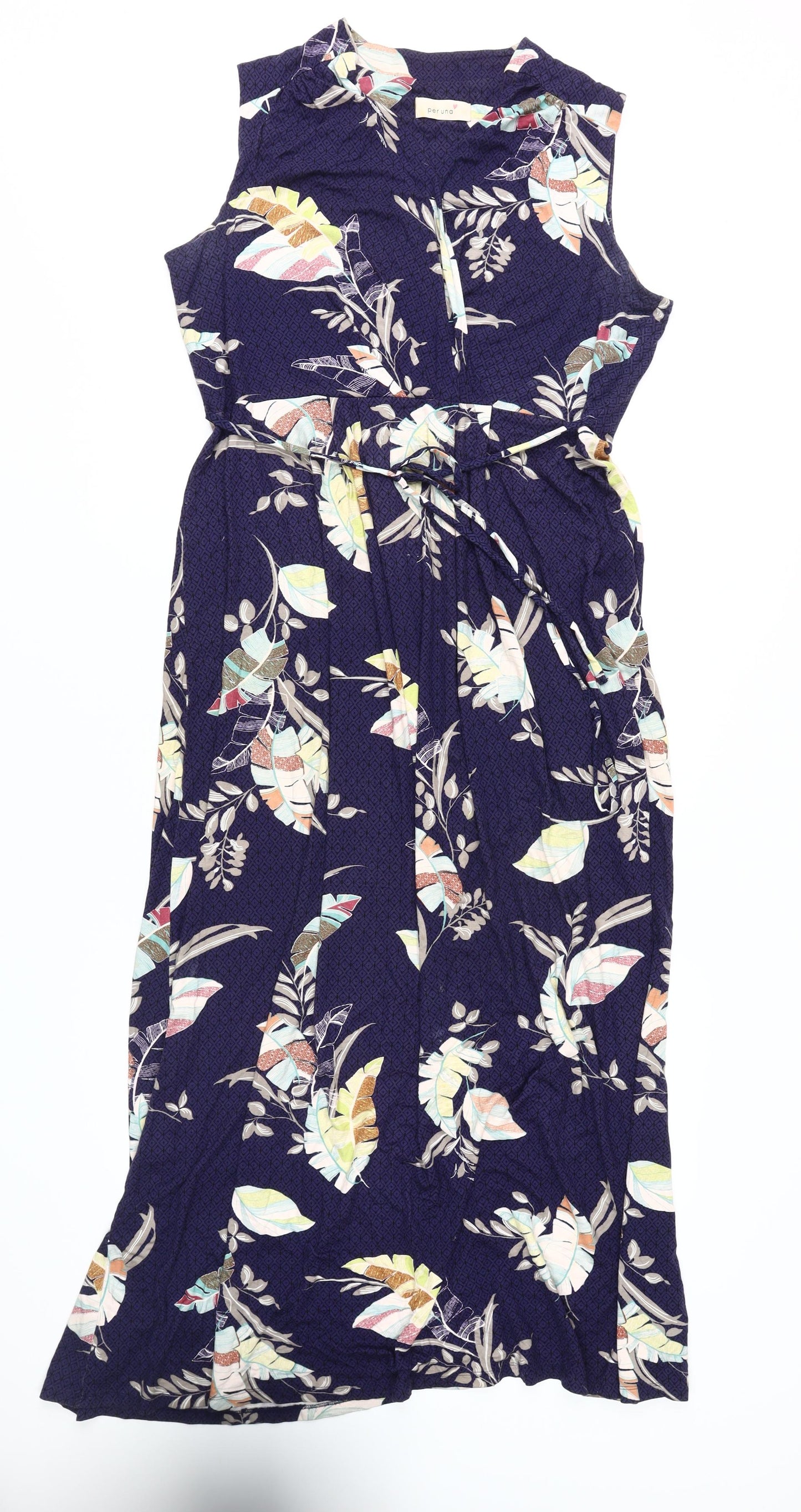 Marks and Spencer Women's Multicoloured A-Line Midi Dress