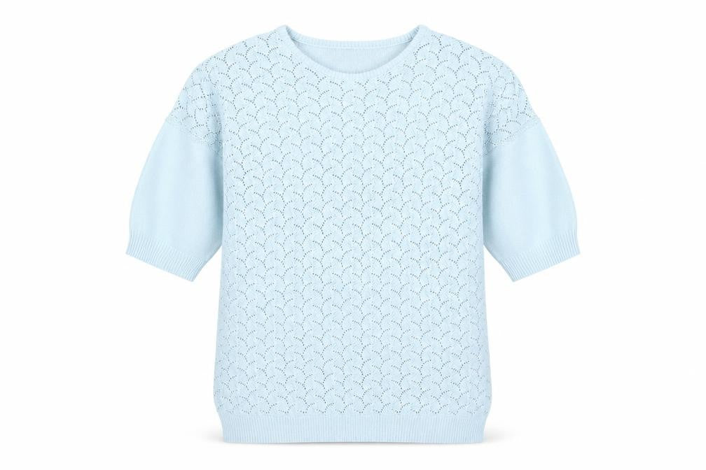 Front view of Damart Women's Blue jumper, size 10