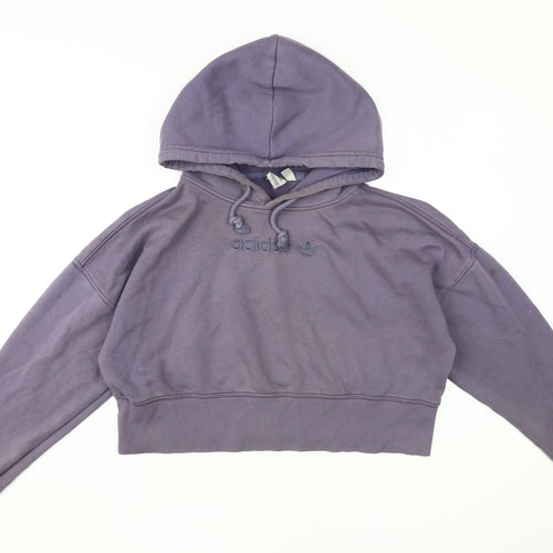 Adidas Women's Purple Pullover Hoodie Size 10