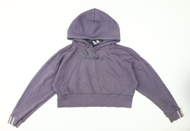 Adidas Women's Purple Pullover Hoodie Size 10
