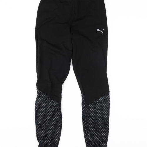 Puma Women's Black Track Pants M - Athletic Fit