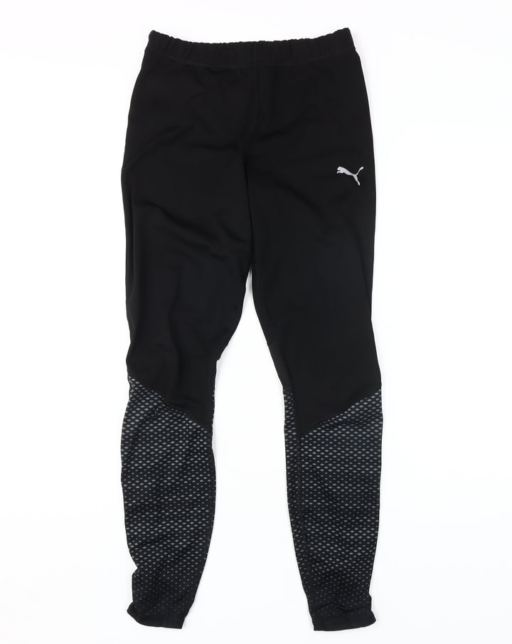 Puma Women's Black Track Pants M - Athletic Fit