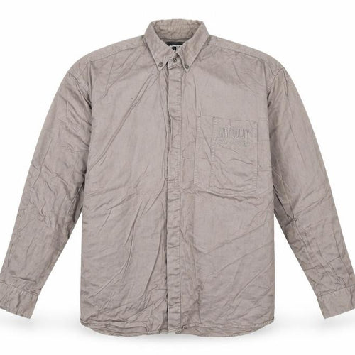 An-X Men's Beige M Classic Long Sleeve Formal Shirt