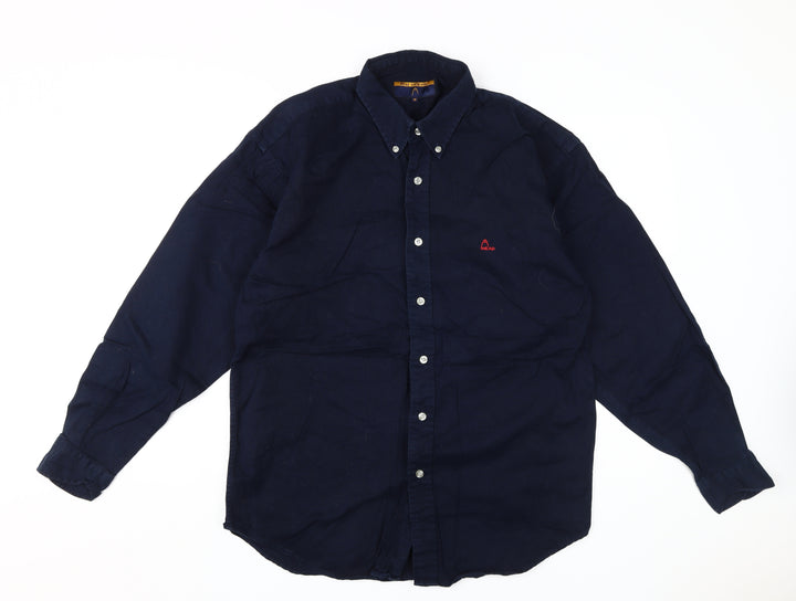 Head Originals Men's Blue M Cotton Casual Shirt