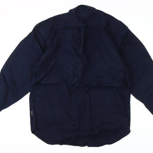 Head Originals Men's Blue M Cotton Casual Shirt