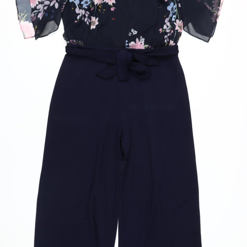 RJR.John Rocha Women’s Blue Floral Jumpsuit Size 16