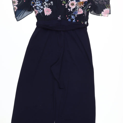 RJR.John Rocha Women’s Blue Floral Jumpsuit Size 16