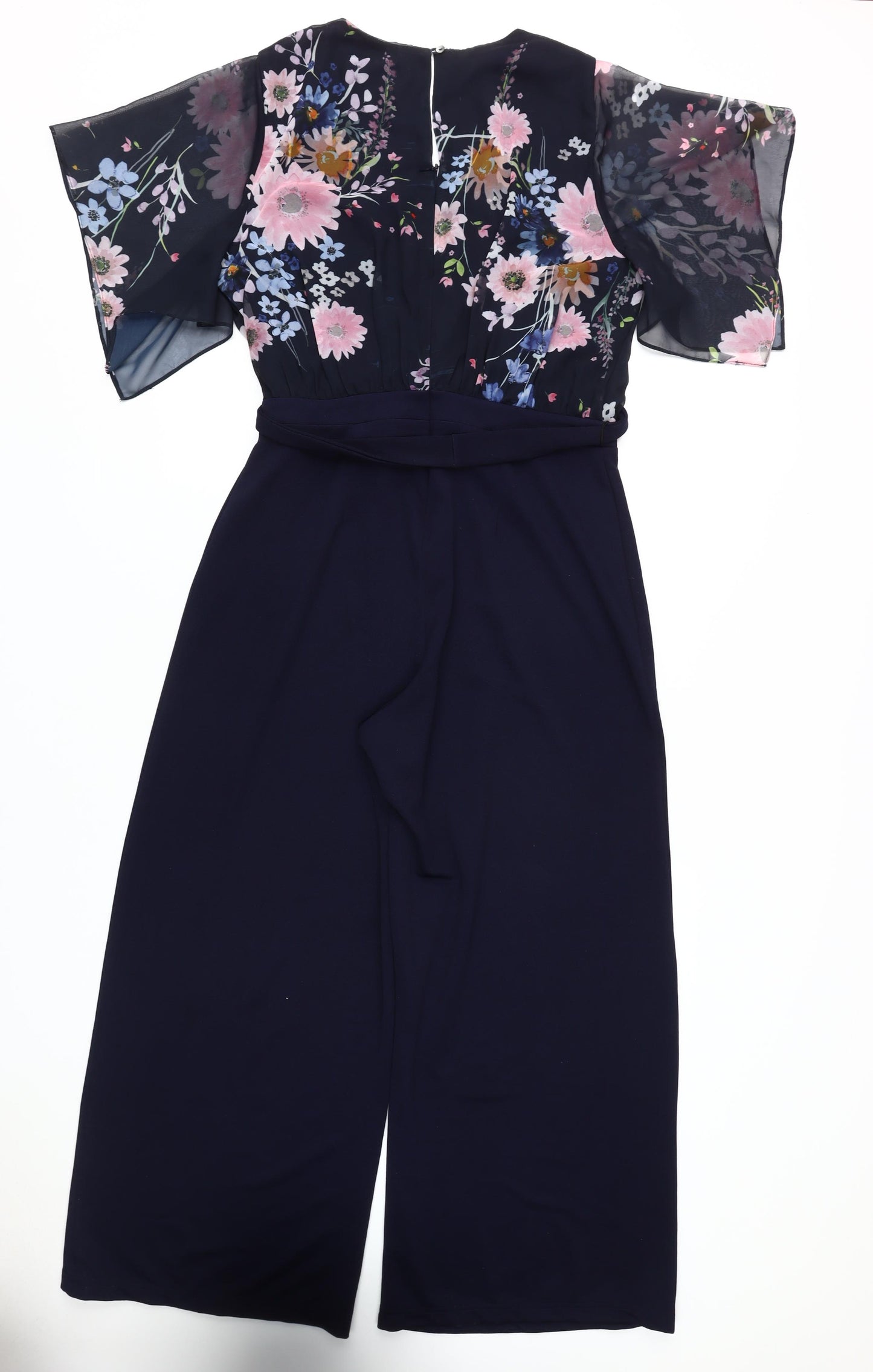 RJR.John Rocha Women’s Blue Floral Jumpsuit Size 16