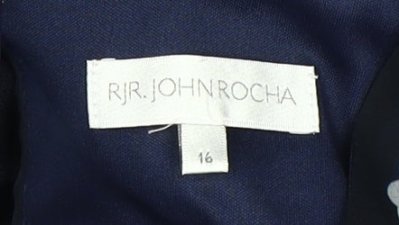 RJR.John Rocha Women’s Blue Floral Jumpsuit Size 16