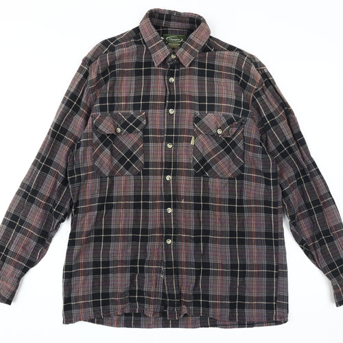 Champion Men's Multicoloured Plaid Shirt Size L