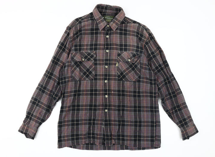 Champion Men's Multicoloured Plaid Shirt Size L