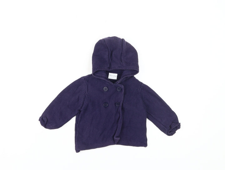Miniclub Baby Hooded Cardigan, Blue, 3-6 Months, Unisex