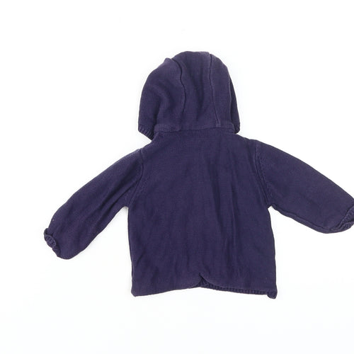 Miniclub Baby Hooded Cardigan, Blue, 3-6 Months, Unisex